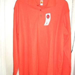 A+ Pique Knit LS Polo shirt